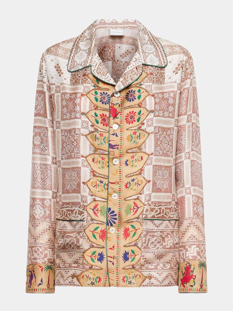 Pierre-Louis Mascia Multicolored Silk Button-Front Women’s Top Size S Nwot